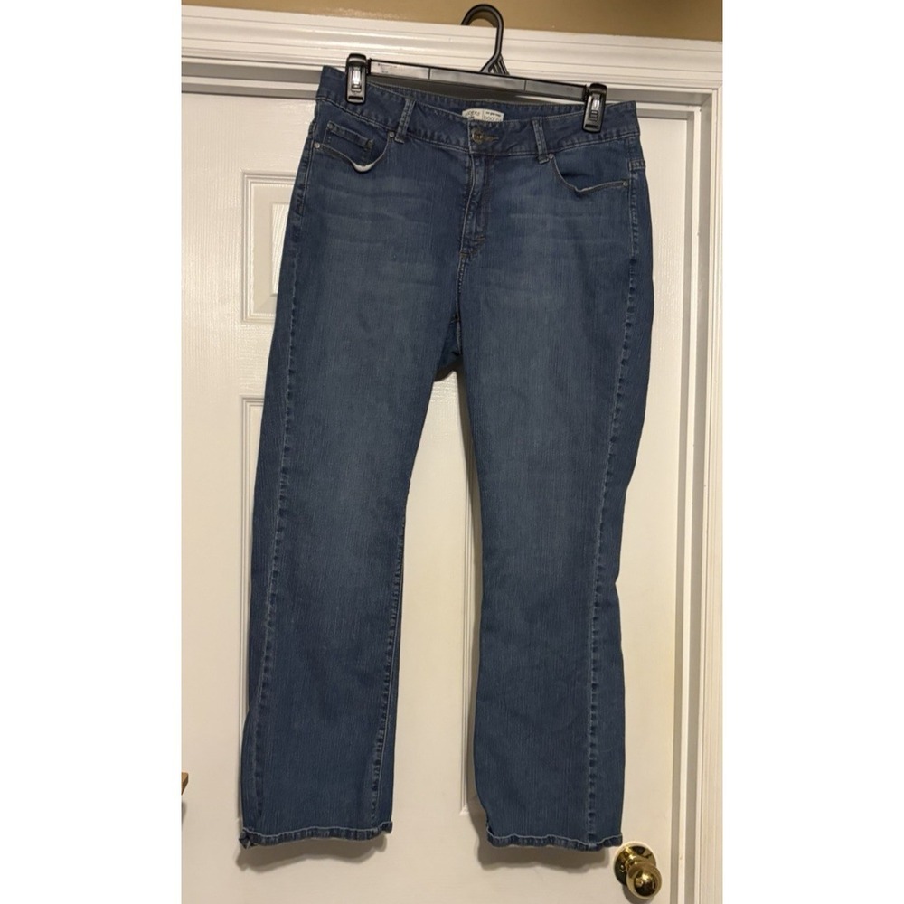LEE RIDERS, Size 16M Bootcut Jeans; Vintage Women's Jeans, Medium Wash Denim